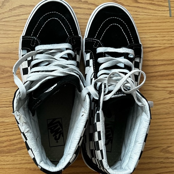 checkered vans sk8 hi - Picture 4 of 8